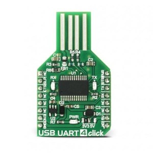 MIKROE-2810, Средства разработки интерфейсов USB UART 4 click