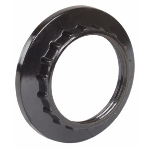 Кольцо абажурное КП27-К01 бакелит Е27 черный (инд. пак.) EKP10-02-02-K02