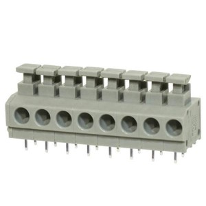 TBL001-500-08GY-2GY, Фиксированные клеммные колодки Terminal block, screwless, 5.00, horizontal, 8 poles, cool gray