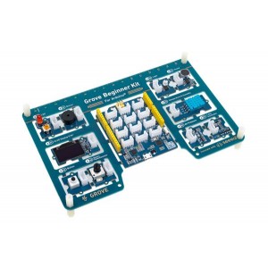 110061162, Макетные платы и комплекты - AVR Grove Beginner Kit for Arduino - All-in-one Arduino Compatible Board with 10 Sensors and 12 Projects