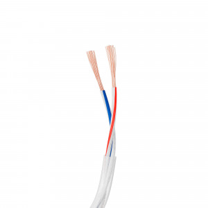 ARL-20AWG-CLEAR-2WIRE-CU-DOUBLE, Шлейф для питания и управления одноцветными светодиодными лентами. 2 проводника, калибр проводника 20AWG, сечение проводника 0.52 мм2, проводник из луженой меди, внешняя оболочка из прозрачного ПВХ, внутренняя из цветного ПВХ согласно маркировке