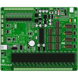 MIKROE-465, Макетные платы и комплекты - PIC / DSPIC PICPLC16 V6 PLC DEVELOPMENT SYSTEM