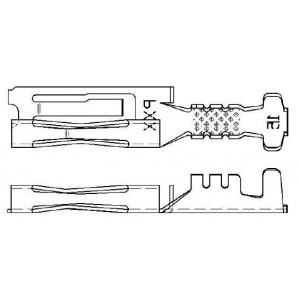 12089649-MR, Автомобильные разъемы TERM M/P 100 F SN PLTD UNSLD