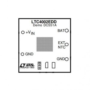 DC551A-A, Средства разработки интегральных схем (ИС) управления питанием LTC4002EDD-4.2 - Li-Ion Battery Charger