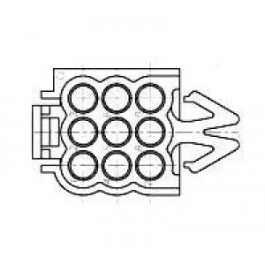 928521-1, Автомобильные разъемы 9P CI12 PIN HSG MATE 928523