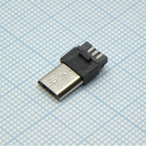 microUSB 5BM без кожуха, Разъем micro USB 5BM без кожуха