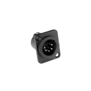 AC5MDZB, Разъемы XLR XLR 5 pole male D flange black