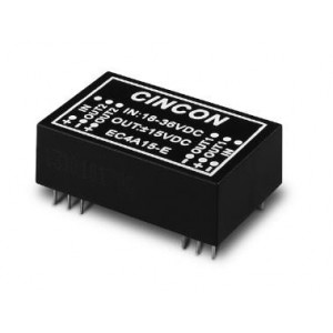 EC4A11-E, Преобразователи постоянного тока в постоянный с изоляцией DC-DC Converter, 5 to 6 Watt, 2:1 Input Range, 18-36VDC Input, 5VDC Output, Non-Conductive Black Plastic, 500VDC min. Isolation, DIP-24