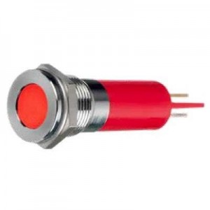 Q12-7F5BXXB12E, Светодиодные панельные индикаторы LED Indicator 12.7mm Flush BlackBezel Blue 12VDC IP67