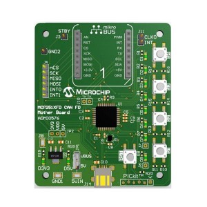 ADM00576, Средства разработки интерфейсов MCP251xFD CAN FD Mother Board