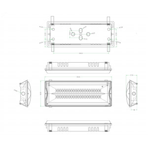 Светильник светодиодный DPA-301-0-65 40LED 3ч IP65 аварийный непостоянный Б0044405