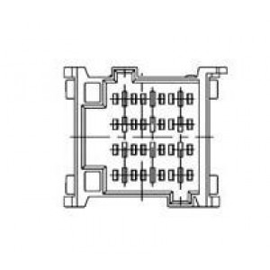 2-967627-1, Автомобильные разъемы 12P 2TAB PLUG YW/GR CONNECTOR HOUSING