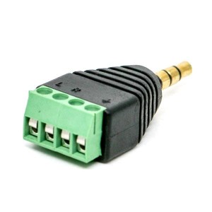 2914, Принадлежности Adafruit  3.5mm (1/8) 4-Pole (TRRS) Audio Plug Terminal Block