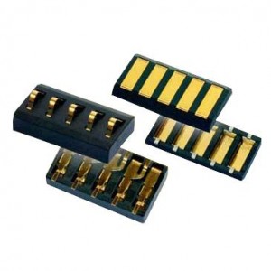 009155003401006, Контакты для батарей 4mm Pirch 0.4um Gold Sprung Half 3Pos 5A