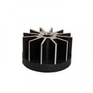 ATSEU-077C-C3-R0, Heat Sinks STAR LED Heatsink, 45mm dia., 18mm, Black/Silver, Baseplate Hardware