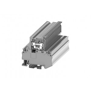 Клемма с держат. предохр. TC4-FUSE-GY, Клемма с держателем предохранителя, тип фиксации провода: пружинный, номинальное сечение: 4 мм кв., 6,3A, 500V, ширина: 6,2 мм, цвет: серый, тип монтажа: DIN 35