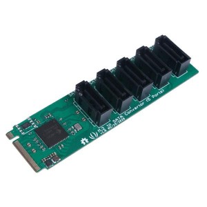 103990543, Панели и адаптеры M.2 B Key to SATA Converter (5 Ports) - Suitable for ODYSSEY-X86J4105