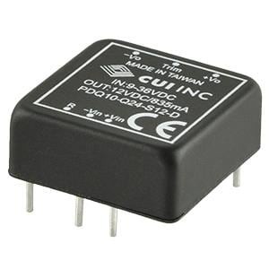 PDQ10-Q48-S12-D, Преобразователи постоянного тока в постоянный с изоляцией 10W 18-75Vin 12Vout 835mA Iso Reg DIP