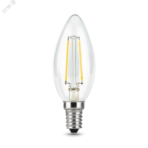 Лампа светодиодная филаментная Black Filament 9Вт свеча 4100К нейтр. бел. E14 710лм 103801209