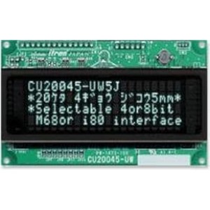 CU20045-UW5J, Вакуумные флюоресцентные дисплеи (VFD)  U-VERSION 20X4 70.8 X 20.9 DISP