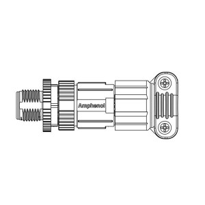 HMC-05BMMB-SL7001, Стандартный цилиндрический соединитель PANEL SCREW 2PIN M CONN M PIN