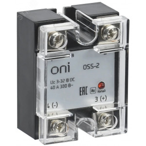 Реле твердотельное OSS-2 40А 380В AC 3-32В DC OSS-2-3-40-B