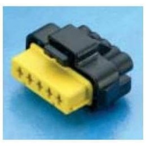 211PC053S4030, Автомобильные разъемы 5W FEM HSNG YELLOW 2.8MM TERM