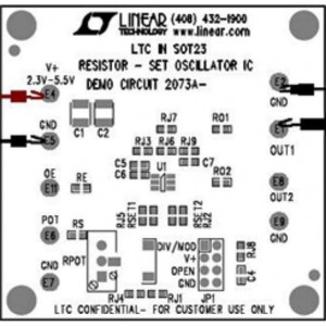 DC2073A-K, Средства разработки интегральных схем (ИС) управления питанием LTC6908-2 Silicon Oscillator Demo Board