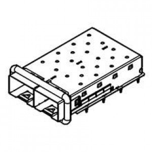 100113-4210, Соединители для ввода/вывода 1x2 zSFP+ CAGE GEN2 UNDRBELLYGKT/EMI GKT