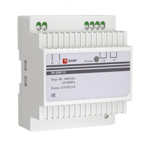 Блок питания 12В DR-60W-12 PROxima dr-60w-12