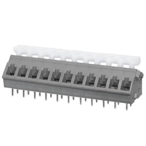 TBL005A-500-11GY-2WT, Фиксированные клеммные колодки Terminal block, screwless, 5.00, 45 , 11, Gray w White Button