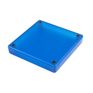 1551TTTBU, Кожухи, коробки и корпуса translucent blue plastic enclosure