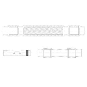 D-150-0175, Solder & Shield Tubing HS-COAX SPLICE 20-16 BLU X2