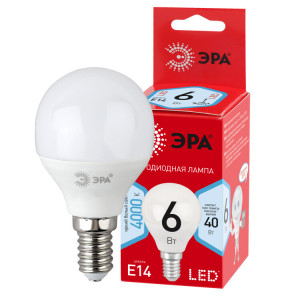 Лампочка светодиодная RED LINE LED P45-6W-840-E14 R E14 / Е14 6Вт шар нейтральный белый свет Б0052443