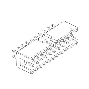 1-2842284-0, Межплатные и промежуточные соединители 10P,2MM,SHRD HDR,DRVT,0.76AU,TB