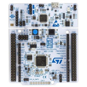 NUCLEO-L412RB-P, Макетные платы и комплекты - ARM STM32 Nucleo-64 development board with STM32L412RBP MCU, SMPS, supports Arduino, ST Zio and morpho connectivity