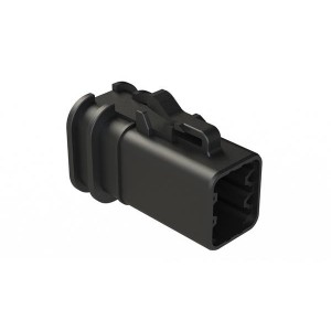 ATP06-6S-OMBLK, Автомобильные разъемы 6-Position Female Plug, Overmold Compatible, Black