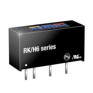 RK-2412S/H6, Преобразователи постоянного тока в постоянный с изоляцией 1W 24Vin 12Vout 84mA SIP7