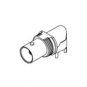 73171-3350, РЧ соединители / Коаксиальные соединители BNC JACK R/A PCB BULKHEAD75 OHM 3GHz