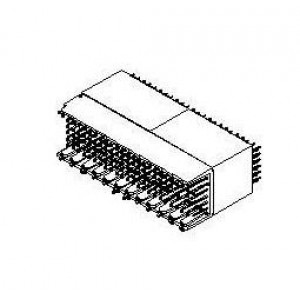 73769-1100, Межплатные и промежуточные соединители HDM BP Stacking Modu dule Open End 144Ckt